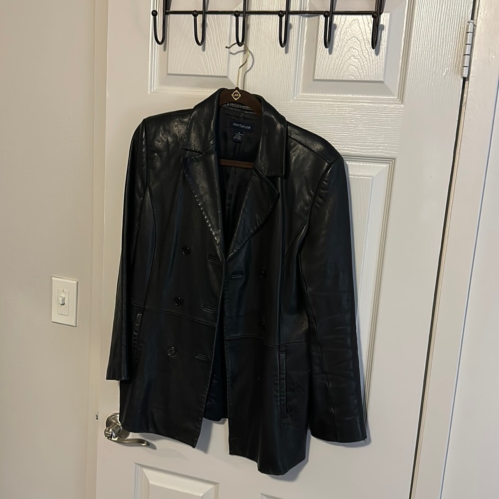 Ann Taylor Black Leather Jacket